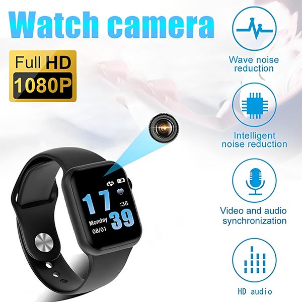 Smart Watch 1080P Mini Camera Audio Video Recorder Intelligent High ...